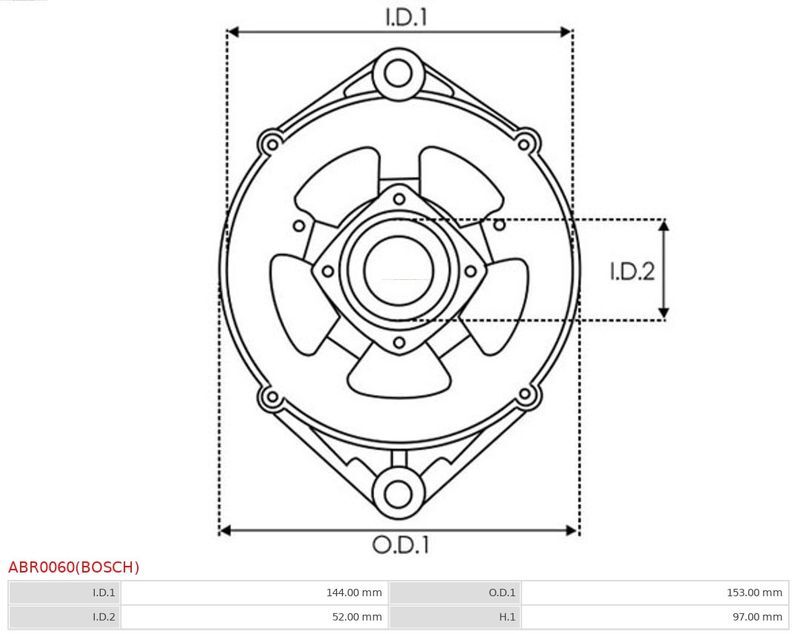 AS-PL, Fixation, bride de transmission d’alternateur