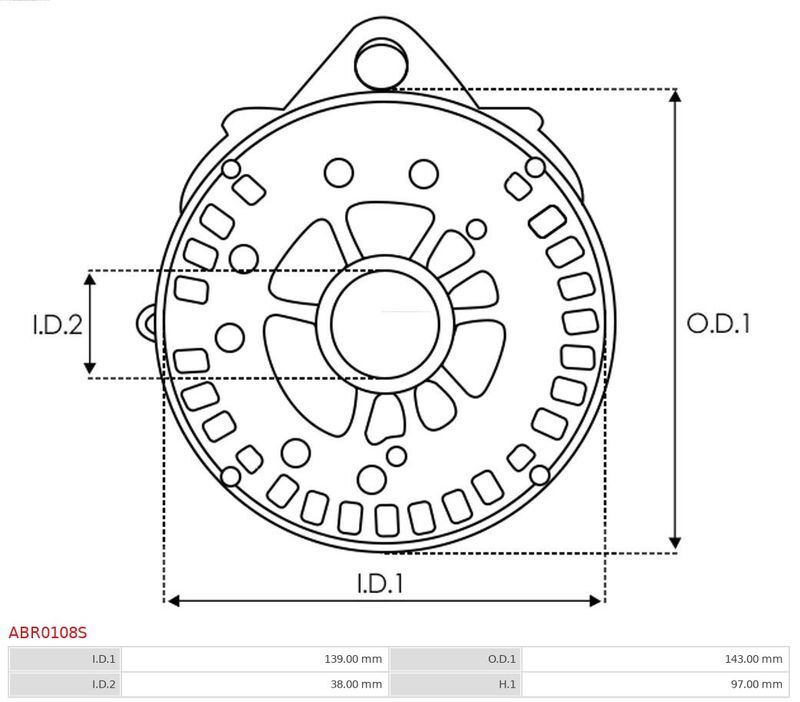 AS-PL, Fixation, bride de transmission d’alternateur