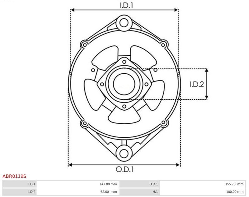 AS-PL, Fixation, bride de transmission d’alternateur