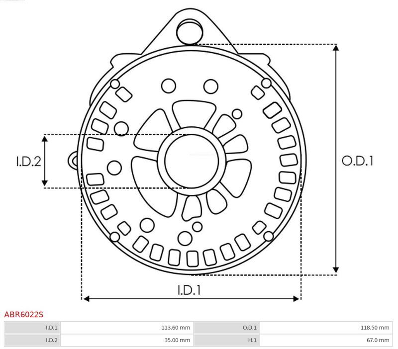 AS-PL, Fixation, bride de transmission d’alternateur