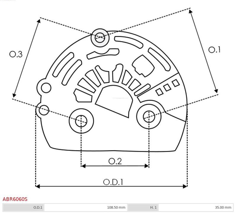 AS-PL, Fixation, bride de transmission d’alternateur