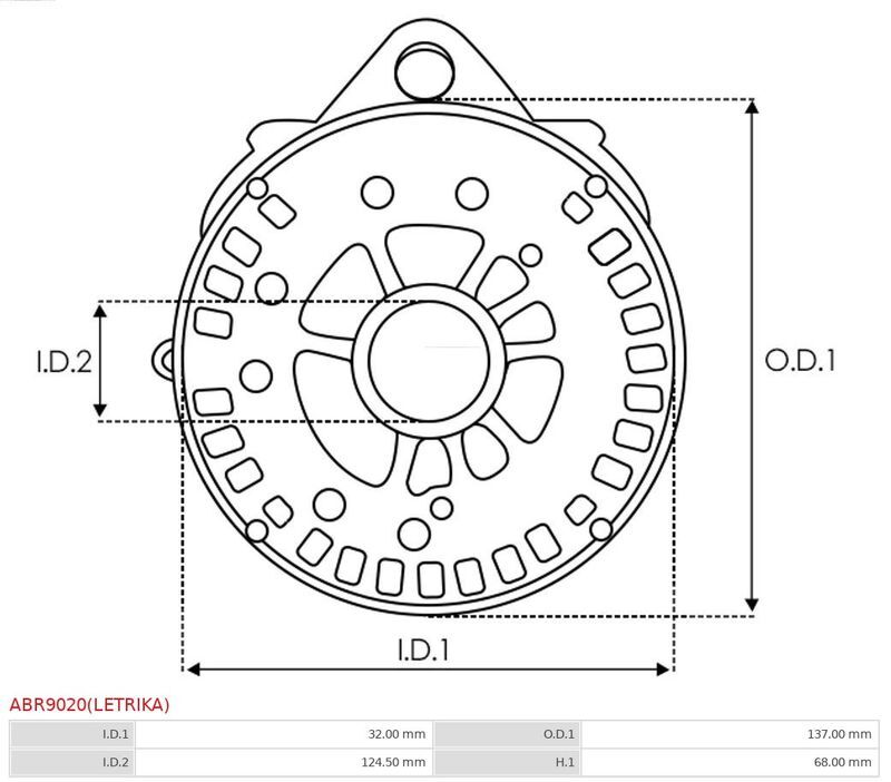 AS-PL, Fixation, bride de transmission d’alternateur