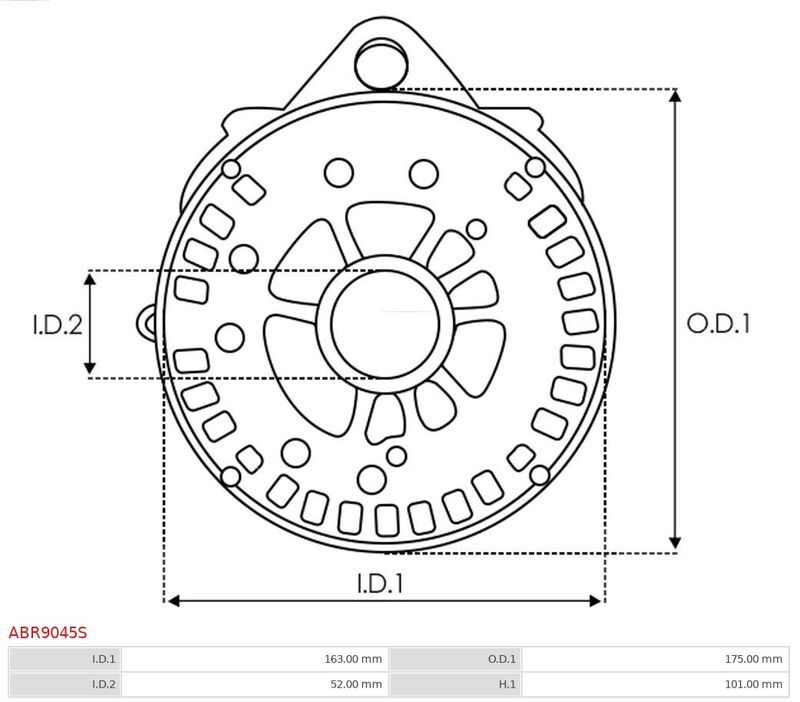 AS-PL, Fixation, bride de transmission d’alternateur