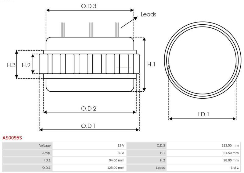 AS-PL, Stator, alternateur