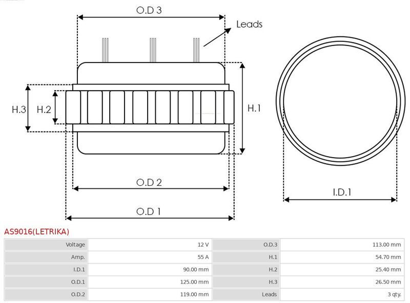 AS-PL, Stator, alternateur