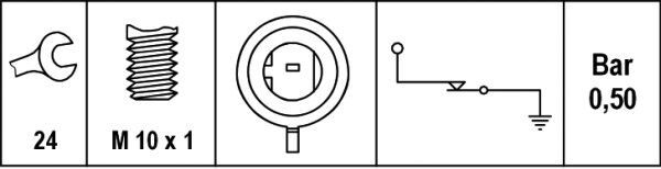 HELLA, Indicateur de pression d'huile