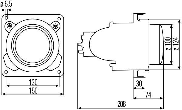 HELLA, Optique, projecteur principal