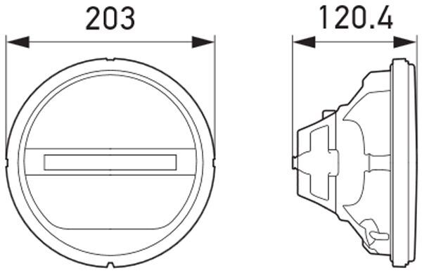 HELLA, Optique, projecteur longue portée