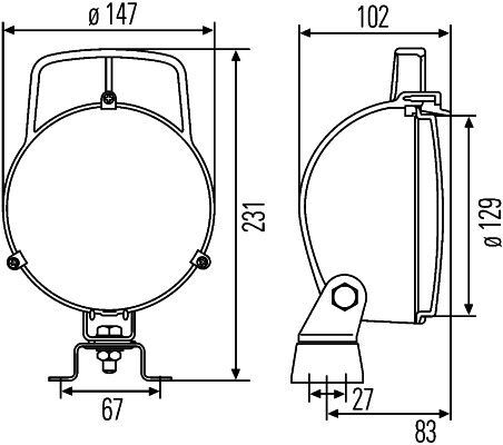 HELLA, Projecteur de travail