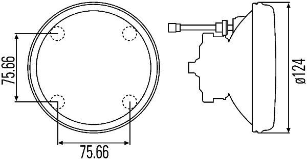 HELLA, Optique, projecteur longue portée