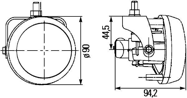 HELLA, Kit de projecteurs antibrouillard