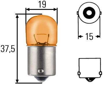 HELLA, Ampoule, feu clignotant