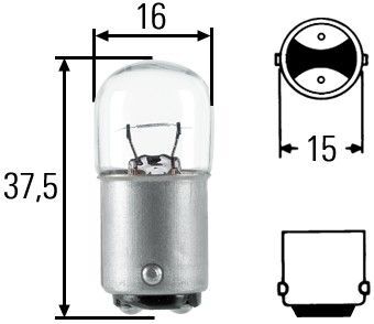 HELLA, Ampoule, feu clignotant