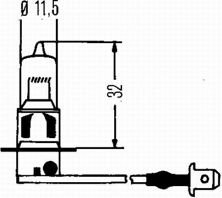 HELLA, Ampoule, projecteur principal