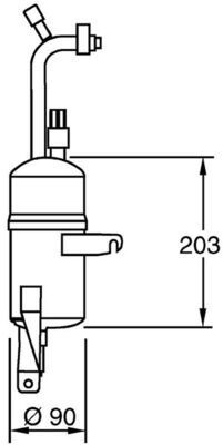 MAHLE, Filtre déshydratant, climatisation