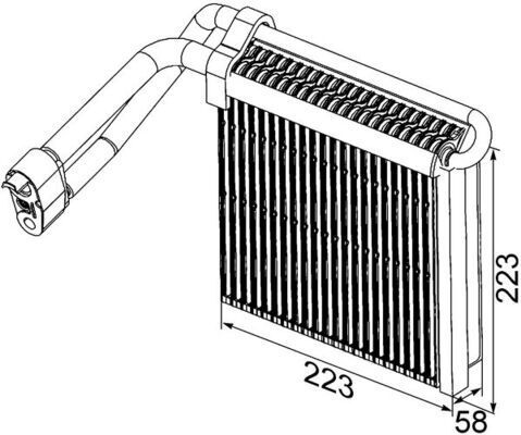 MAHLE, Évaporateur climatisation