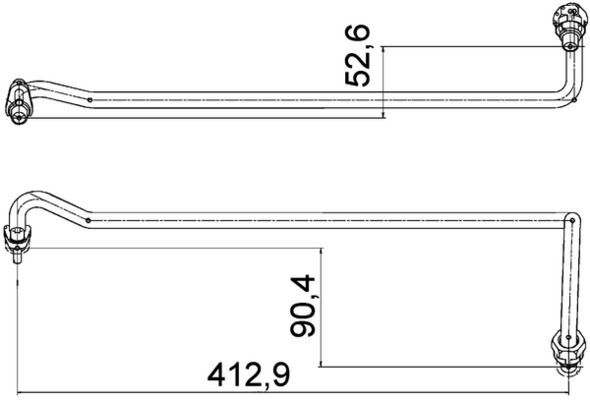 MAHLE, Tuyau d'huile