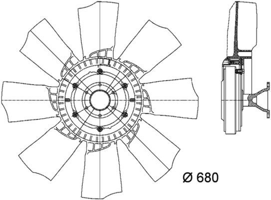 MAHLE, Ventilateur, refroidissement du moteur