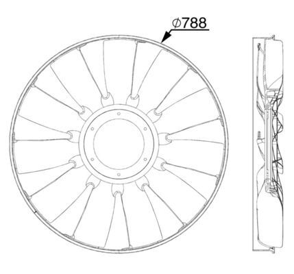 MAHLE, Roue du souffleur, refroidissementdu moteur