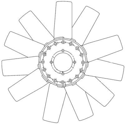 MAHLE, Roue du souffleur, refroidissementdu moteur