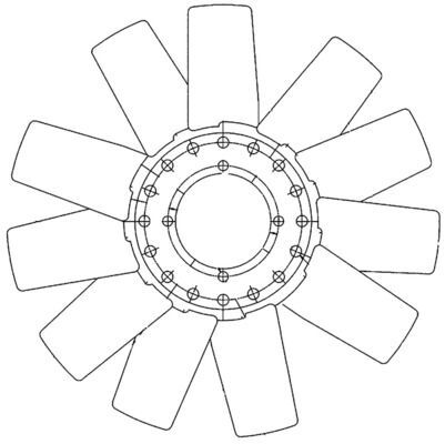 MAHLE, Roue du souffleur, refroidissementdu moteur