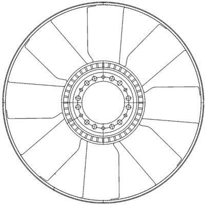 MAHLE, Roue du souffleur, refroidissementdu moteur