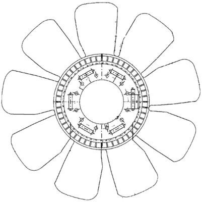 MAHLE, Roue du souffleur, refroidissementdu moteur