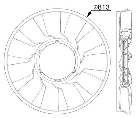 MAHLE, Roue du souffleur, refroidissementdu moteur