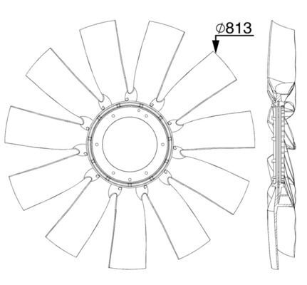 MAHLE, Roue du souffleur, refroidissementdu moteur