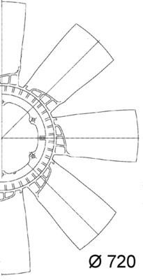 MAHLE, Roue du souffleur, refroidissementdu moteur