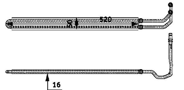 MAHLE, Radiateur d'huile, direction