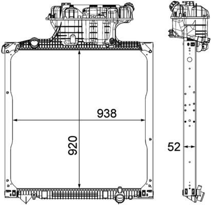 MAHLE, Radiateur, refroidissement du moteur