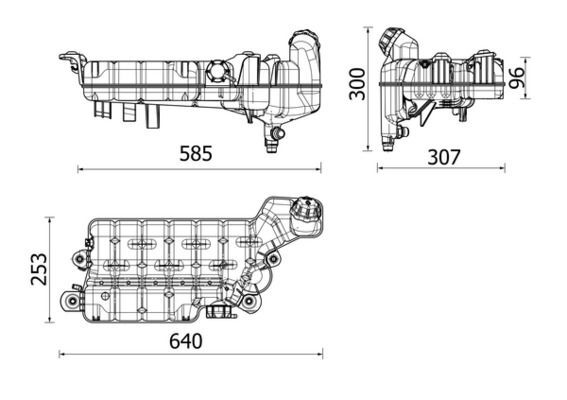 MAHLE, Vase d'expansion, liquide de refroidissement