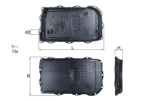 KNECHT, Carter d'huile, boîte automatique