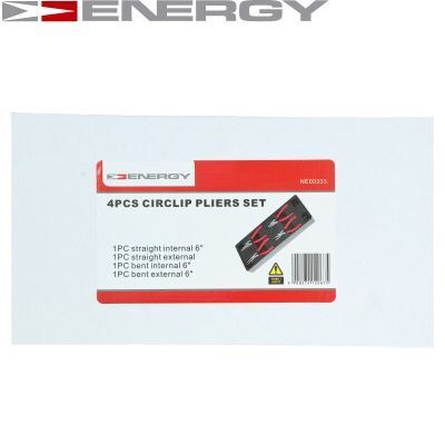 ENERGY, Jeu de pinces, circlips