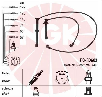 NGK, Kit de câbles d'allumage