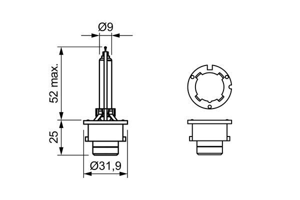 BOSCH, Ampoule, projecteur longue portée