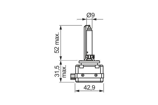 BOSCH, Ampoule, projecteur longue portée