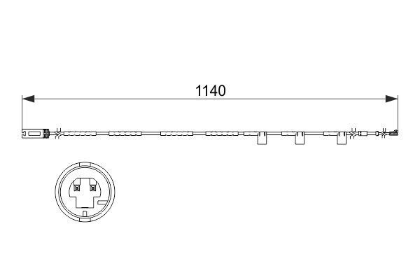 BOSCH, Contact d'avertissement, usure des plaquettes de frein