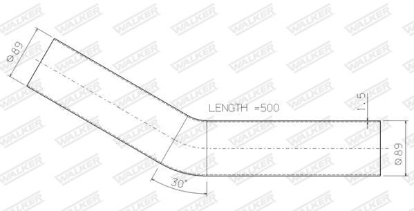 WALKER, Tuyau d'échappement