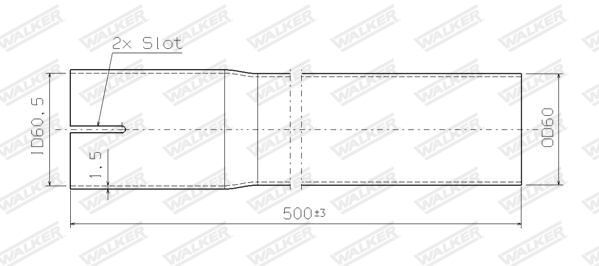 WALKER, Tuyau d'échappement