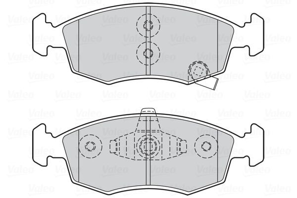 VALEO, Kit de plaquettes de frein, frein à disque