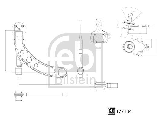 FEBI BILSTEIN, Bras de liaison, suspension de roue