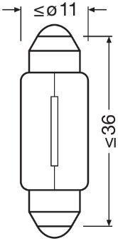 OSRAM, Ampoule, feu éclaireur de plaque