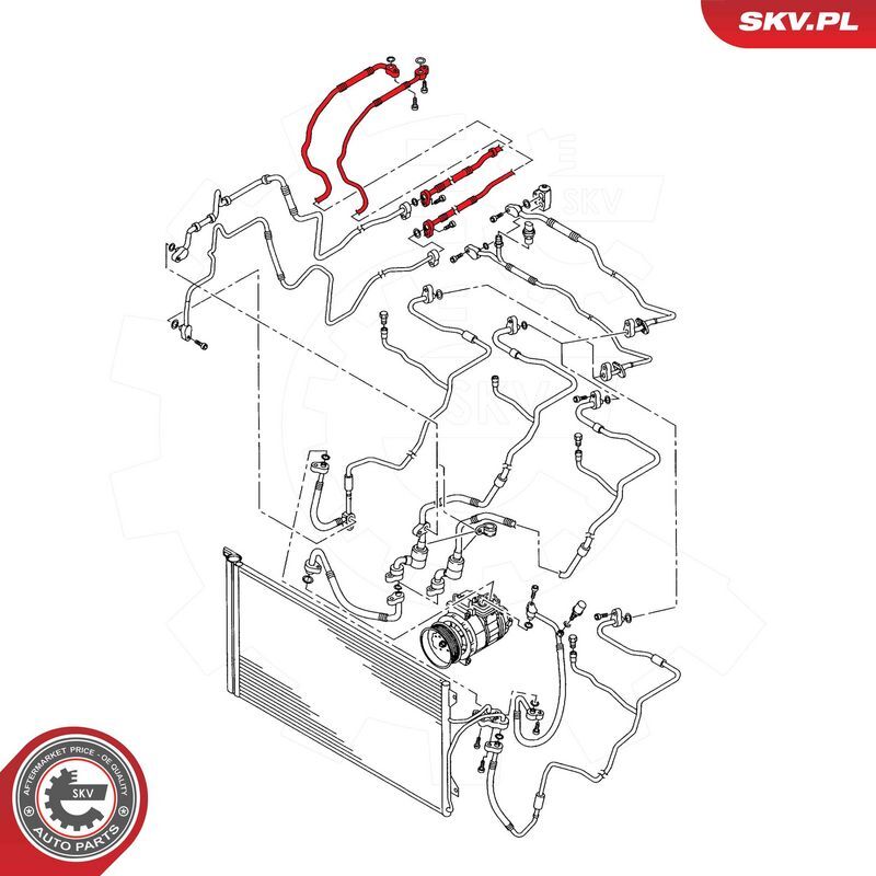 ESEN SKV, Conduite à haute/basse pression, climatisation