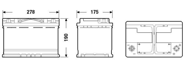 EXIDE, Batterie de démarrage