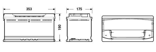 CENTRA, Batterie de démarrage