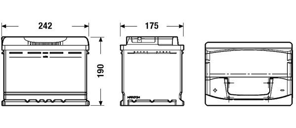 CENTRA, Batterie de démarrage