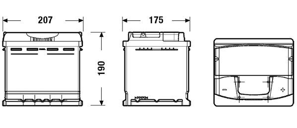 CENTRA, Batterie de démarrage