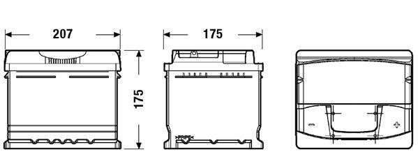 CENTRA, Batterie de démarrage